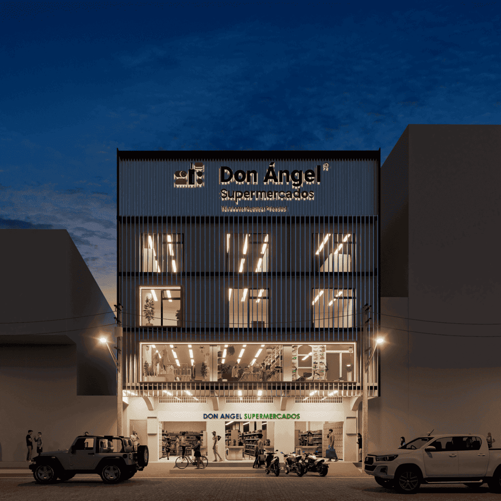 Fachada Edificio Don Ángel Supermercados El Arqui Morocho Naranjal